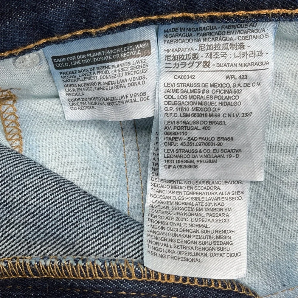 Levis 517 Bootcut Jeans‎ Mens 42W34L Indigo Blue 00517-0216 Big & Tall Denim